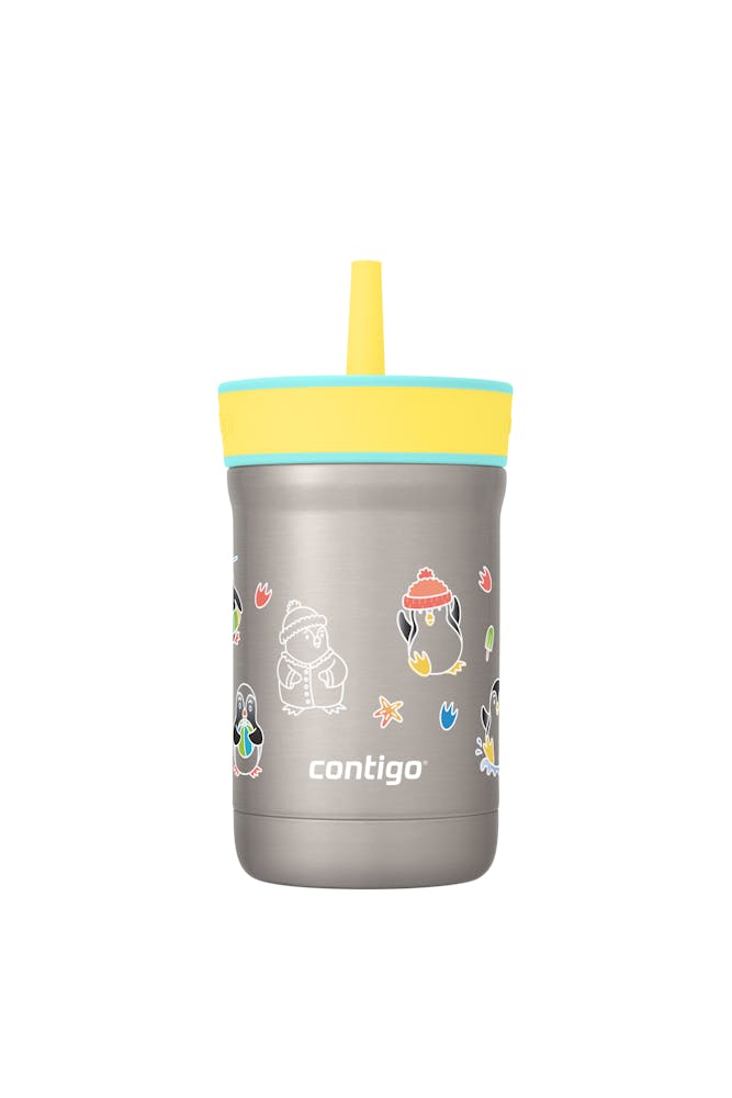 Kids Leighton Spill-Proof Stainless Steel Tumbler with Straw, 12oz K9