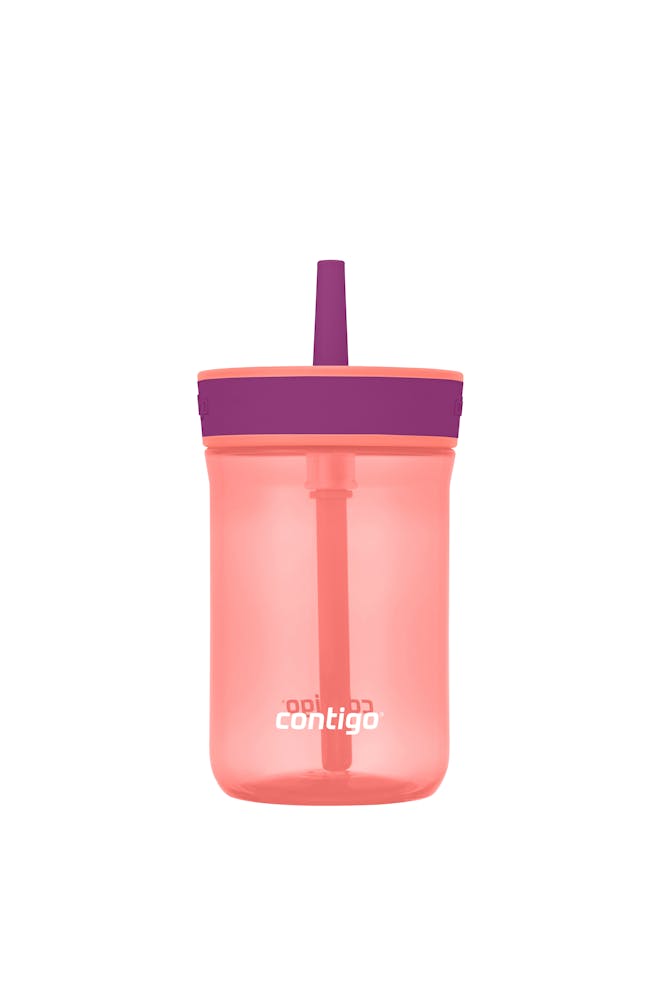 Kids’ Leighton Straw Tumbler with Spill-Proof Leak-Proof Lid, 14oz G0