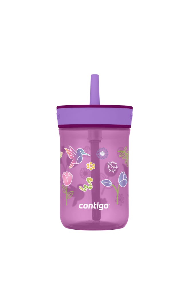 Kids’ Leighton Straw Tumbler with Spill-Proof Leak-Proof Lid, 14oz G0