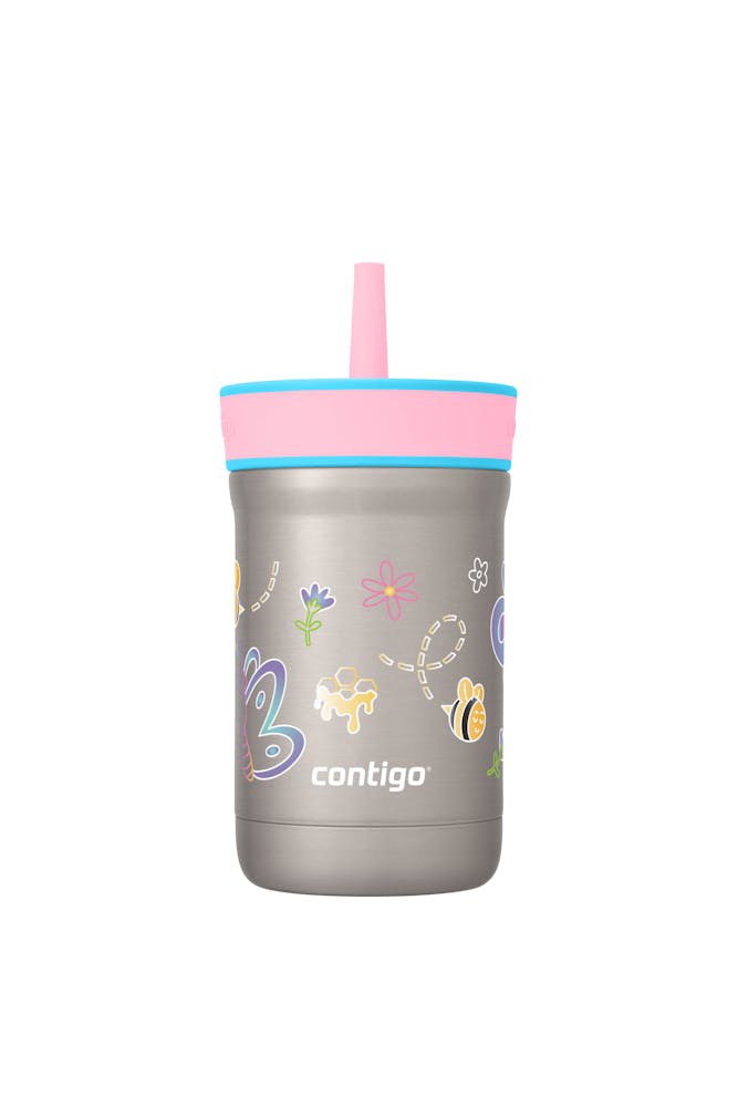 Kids Leighton Spill-Proof Stainless Steel Tumbler with Straw, 12oz K9